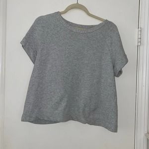 Gray Kate Spade Saturday Short Sleeve Sweatshirt Material T-Shirt Size L